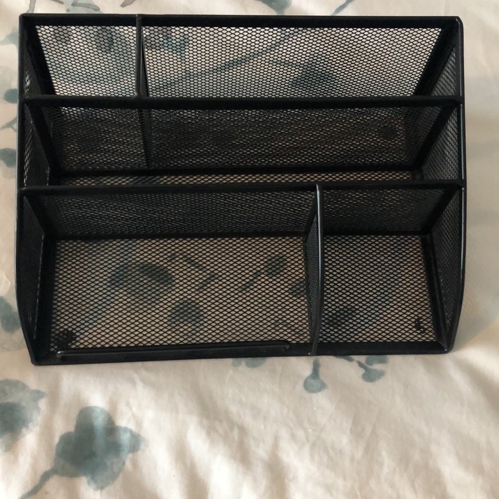 Desk Organizer - Black Mesh